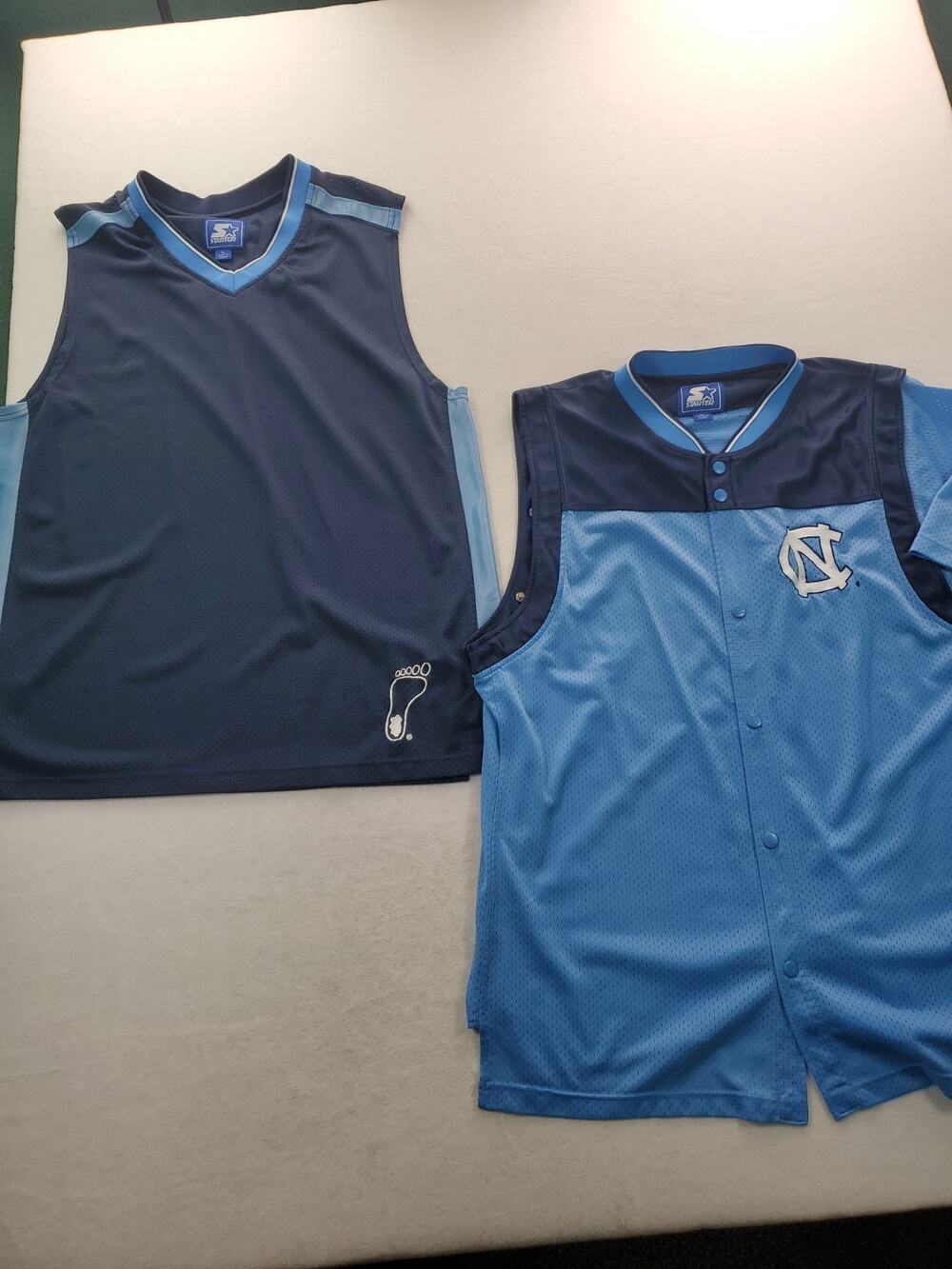 2 Large North Carolina Tar Heels Vintage Starter Jersey large